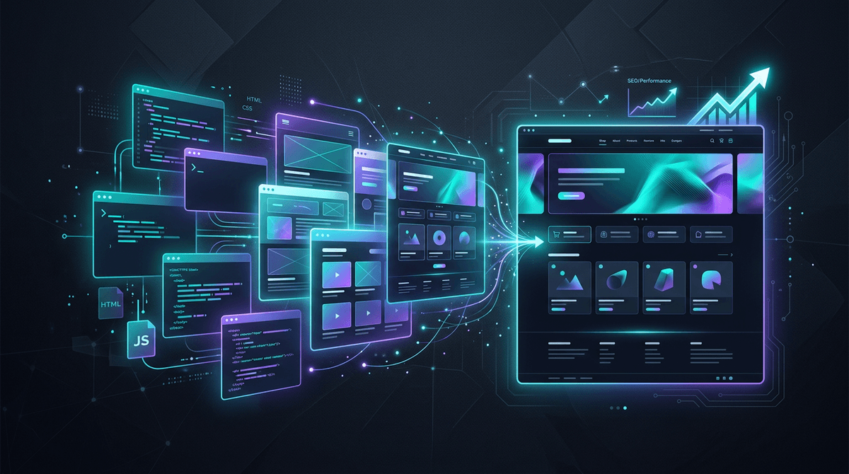 Website development and delivery case study cover